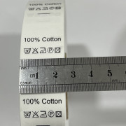 Этикетка состава 25мм (процентовака) cotton 100% (100 метров) Этикетка состава 25мм (процентовака) cotton 100% (100 метров)