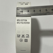 Этикетка состава 25мм (процентовака) cotton 50% polyester 50% (100 метров) Этикетка состава 25мм (процентовака) cotton 50% polyester 50% (100 метров)