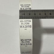 Этикетка состава 25мм (процентовака) Cotton 95% Lycra 5% (100 метров)