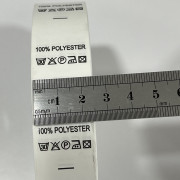 Этикетка состава 25мм (процентовка) Polyester 100% (100 метров) Этикетка состава 25мм (процентовка) Polyester 100% (100 метров)