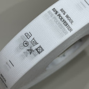Этикетка состава 25мм (процентовака) wool 50% polyester 50% (100 метров)