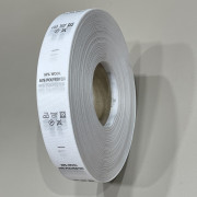 Этикетка состава 25мм (процентовака) wool 50% polyester 50% (100 метров) Этикетка состава 25мм (процентовака) wool 50% polyester 50% (100 метров)