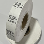 Этикетка состава 25мм (процентовка) Cotton 73% Polyester 22% Lycra 5% (100 метров)