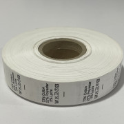 Этикетка состава 25мм (процентовка) Cotton 73% Polyester 22% Lycra 5% (100 метров)