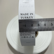 Этикетка состава 25мм (процентовка) Made in Tyrkey (50 метров)
