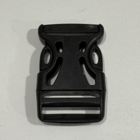 Фастекс застежка пластик Скелет 3 см черный (50 штук)