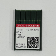 Иглы Groz-Beckert с тонкой колбой DBx1 №80