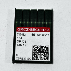 Иглы Groz-Beckert с толстой колбой DPx5 №80 R