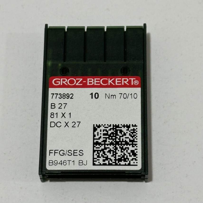 Иглы Groz-Beckert оверлочные B 27 №70 Иглы Groz-Beckert оверлочные B 27 №70