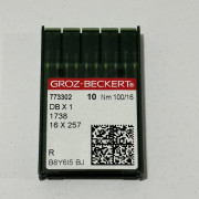 Иглы Groz-Beckert с тонкой колбой DBx1 №100