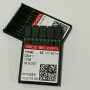 Иглы Groz-Beckert с тонкой колбой DBx1 №90 Иглы Groz-Beckert с тонкой колбой DBx1 №90