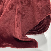 Мех искусственный для игрушек вишневый