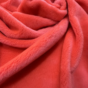 Мех искусственный для игрушек коралловый