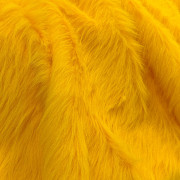 Мех искусственный для игрушек длинноворсовый желтый