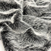 Мех искусственный чернобурка белые кончики Китай Мех искусственный чернобурка белые кончики Китай