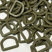 Полукольцо пластик 2,5 см хаки (100 штук) Полукольцо пластик 2,5 см хаки (100 штук)