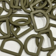 Полукольцо пластик 2,5 см хаки (100 штук) Полукольцо пластик 2,5 см хаки (100 штук)