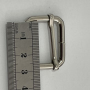 Перетяжка передвижка металл 2,5 см (25x22x3.9) никель (100 штук) Перетяжка передвижка металл 2,5 см (25x22x3.9) никель (100 штук)
