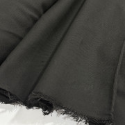 Ткань суровая из натурального хлопка черная Ткань суровая из натурального хлопка черная