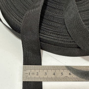 Тесьма окантовочная наружная 23мм-360гр.черная (50м/боб)